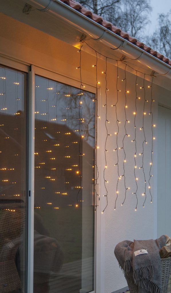 Lysgardin Golden Warm White - 1,3 x 1,3m, 80 LED