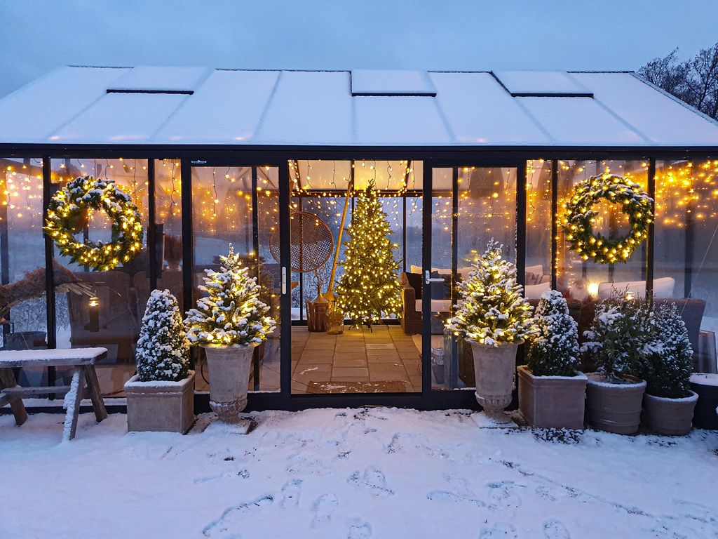 Lysgardin Golden Warm White - 1,3 x 2,0 m, 120 LED'er