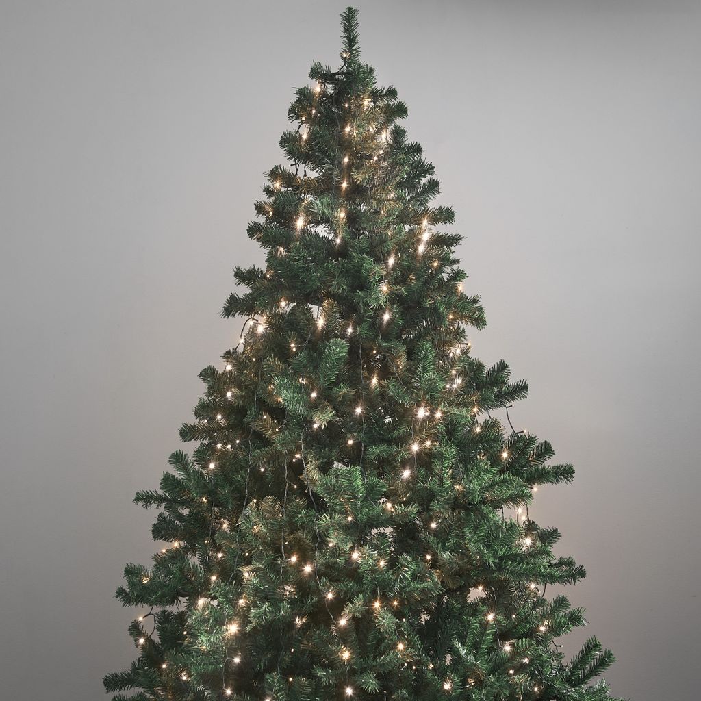 Juletræskæde Crispy Ice White 200cm, 360 LED med ring