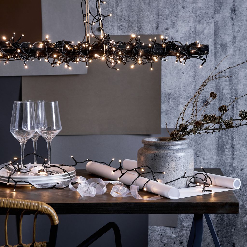 Lyskæde Crispy Ice White - 40 LED, 2,8 meter / Udendørs