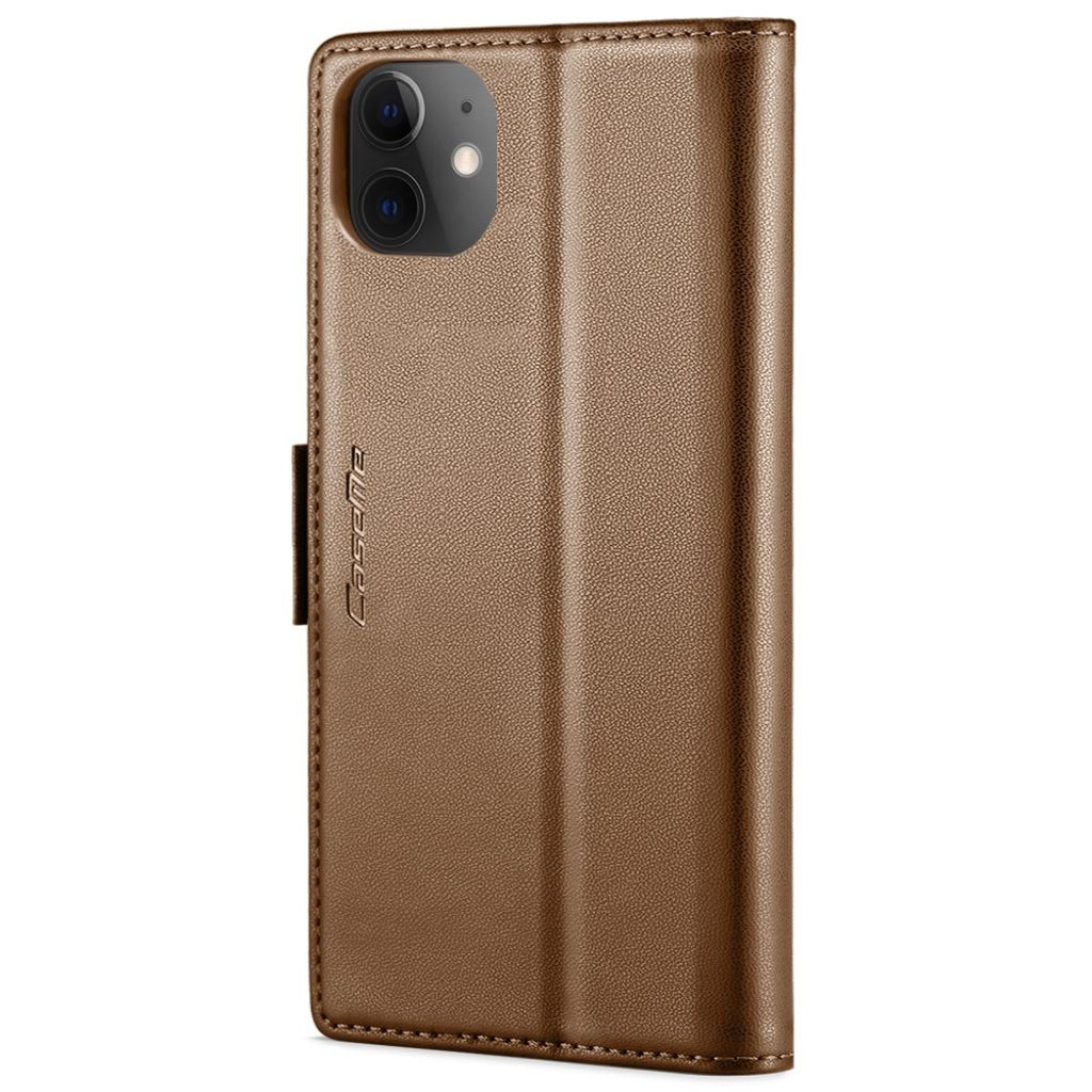 CASEME iPhone 12 / 12 Pro Etui med Kortplads - Brun