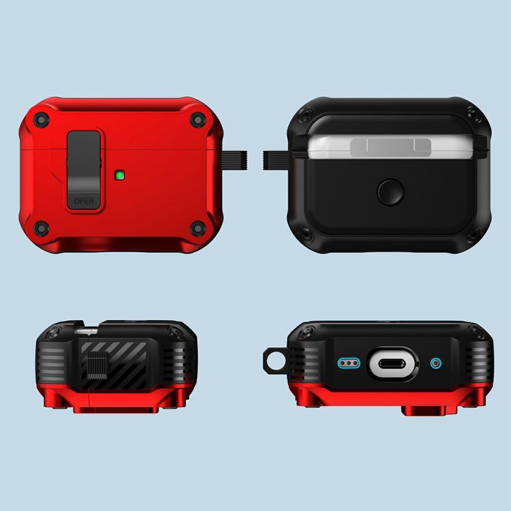 Apple AirPods Pro 3 Cover med Karabinhage - Sort