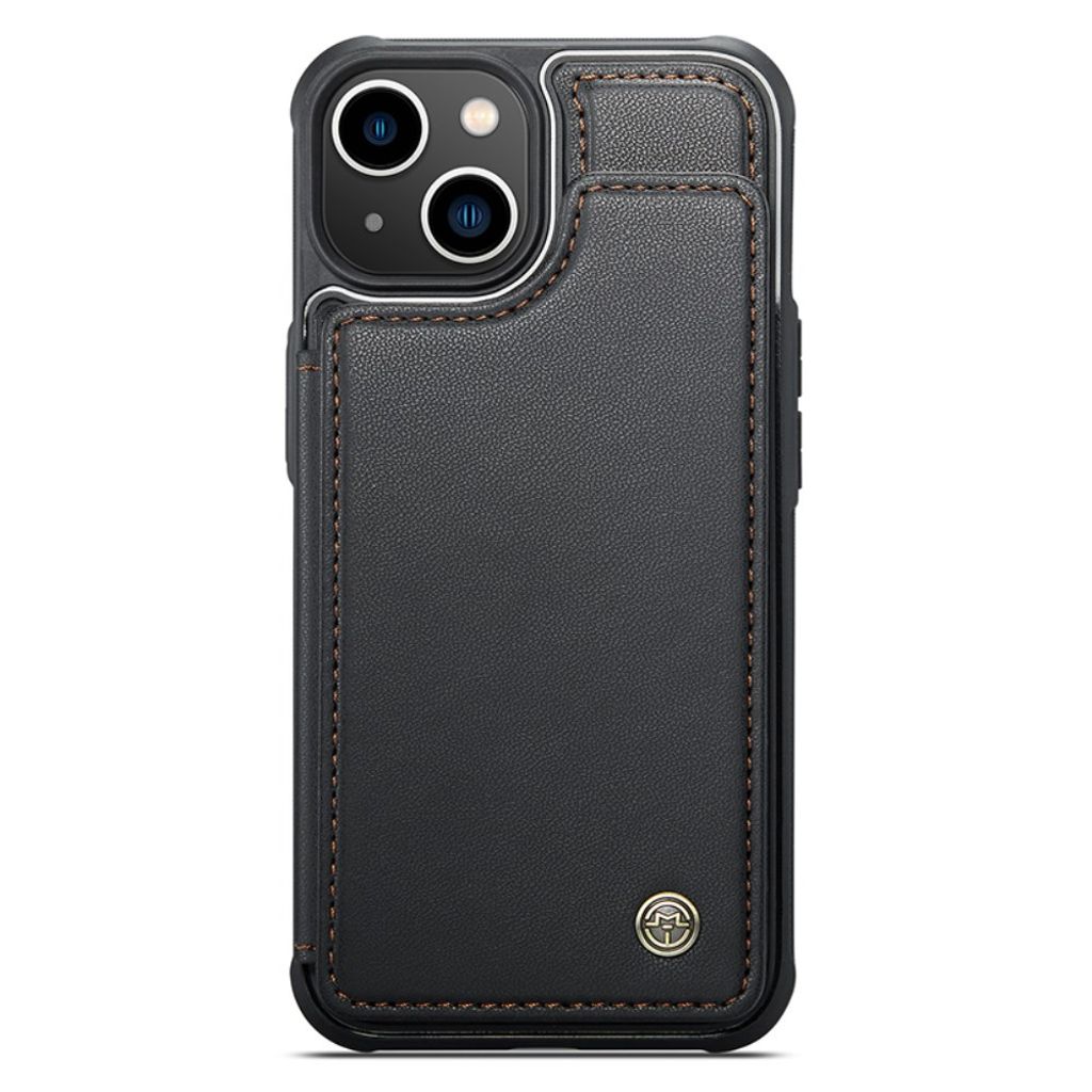 CASEME C22 iPhone 14 RFID-blokerende Pungcover - Sort