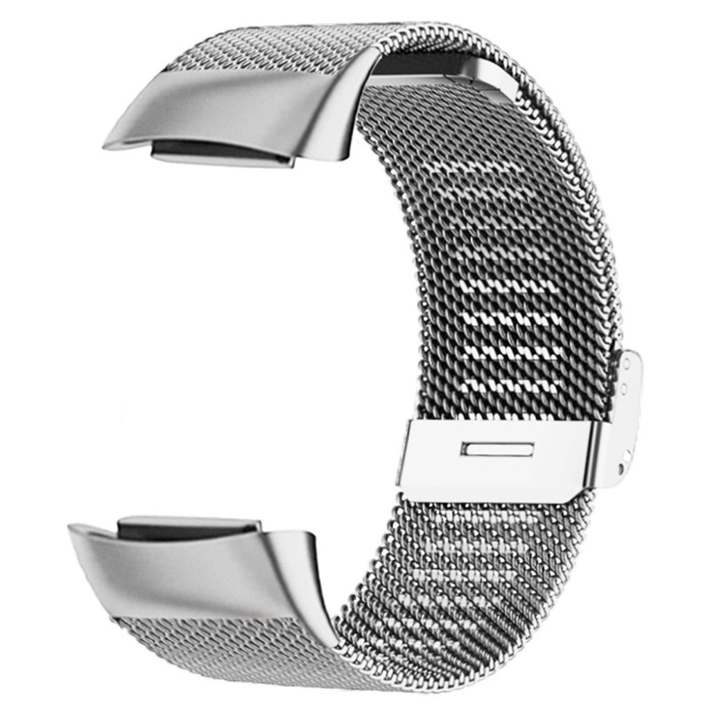 Fitbit Charge 6/5 Klokkereim i metall - Sølv