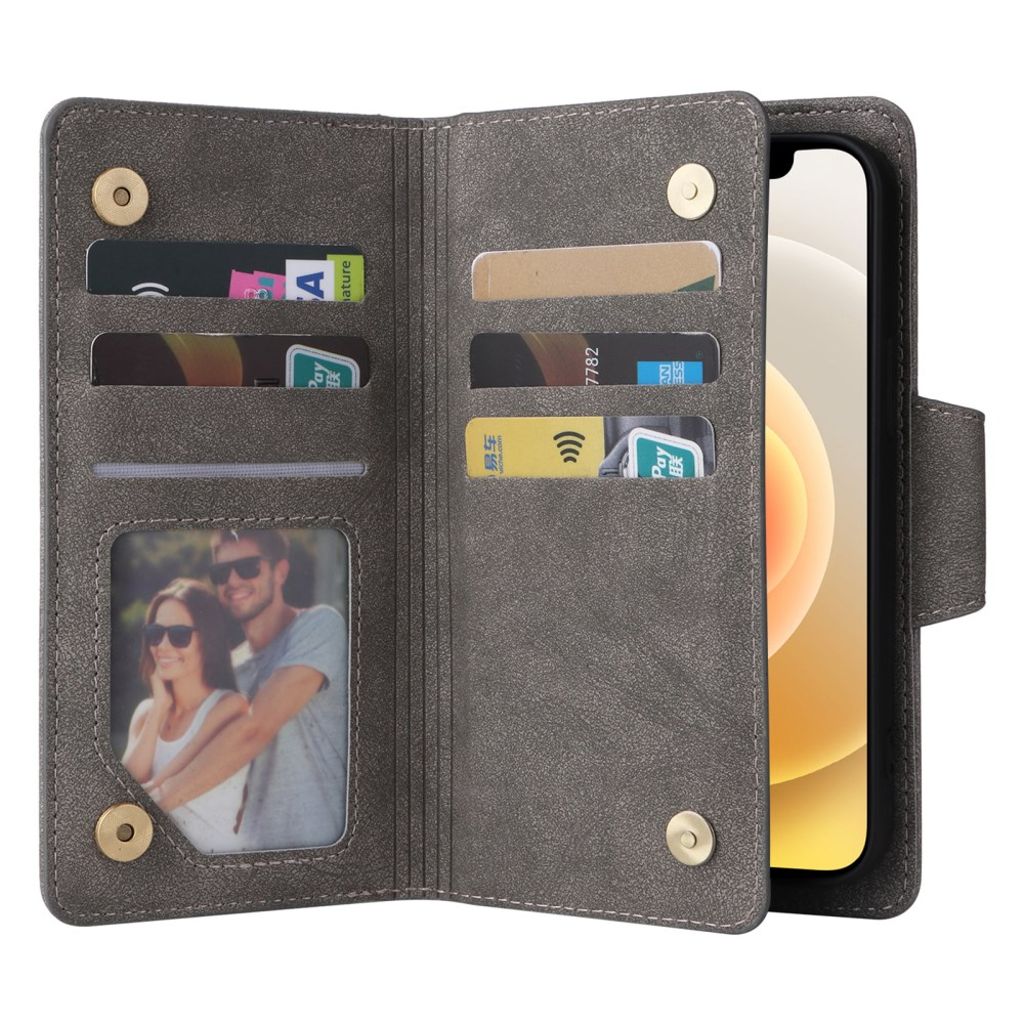 iPhone 12 Mini Cover with Stand - Grey