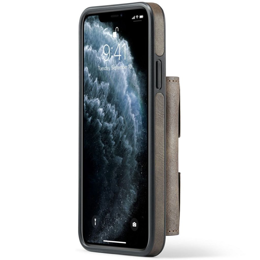 DG.MING iPhone 11 Pro Cover med Pung - Mørkebrun