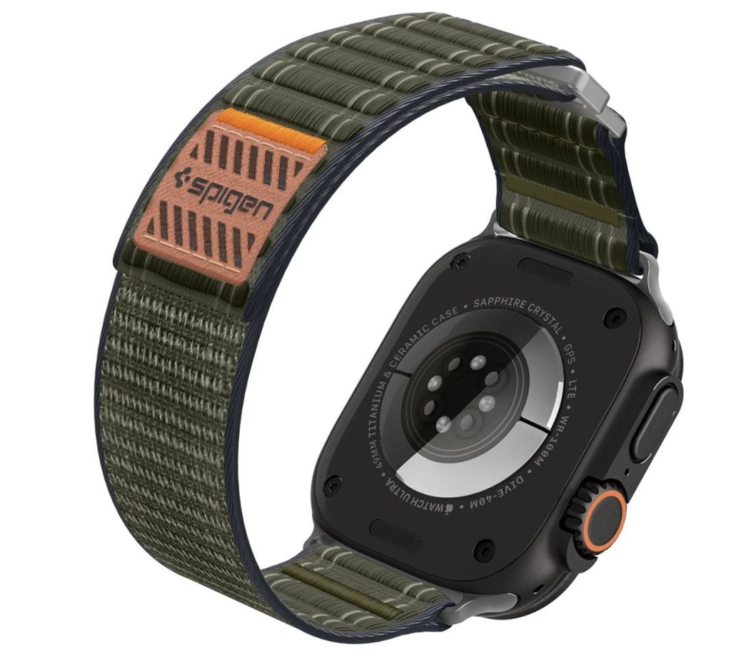 Spigen WBF0 Kellonranneke Apple Watch 44/45/46/49mm - Vihreä