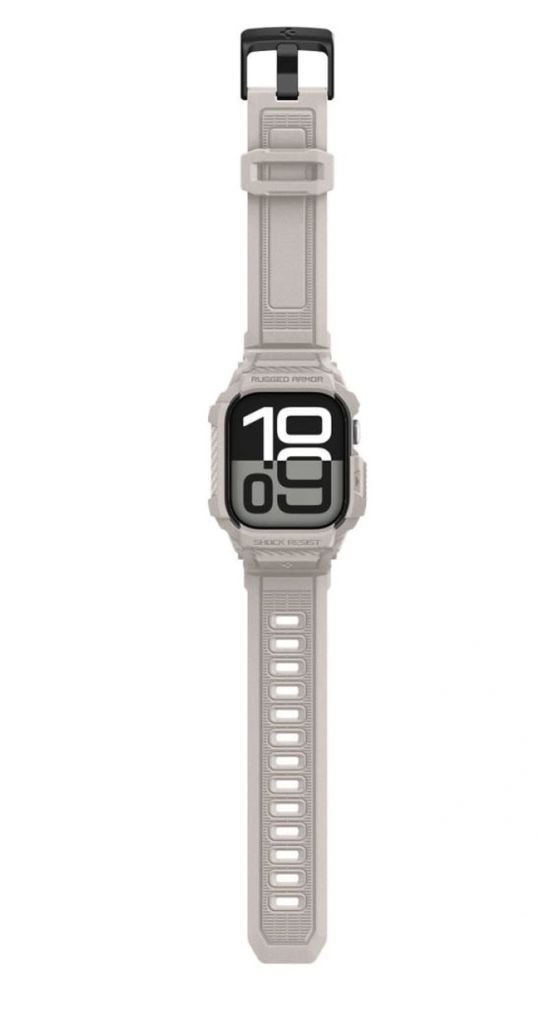 Spigen Rugged Armor Pro V2 Kellonranneke Apple Watch (46mm) - Beige