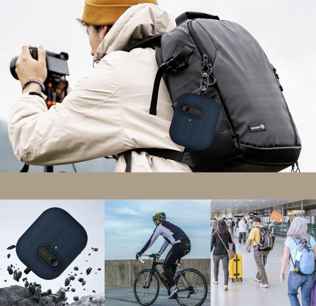 Tech-Protect Slim Hook Skal till Samsung Galaxy Buds 3 / 3 FE / 3 Pro - Mörkblå