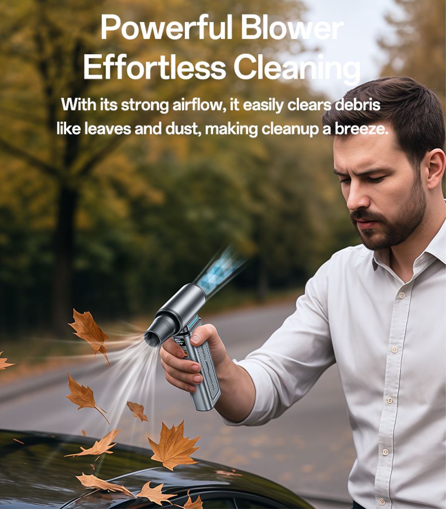 YESIDO YF19 3-i-1 handhållen fläkt / dammblåsare / dammsugare