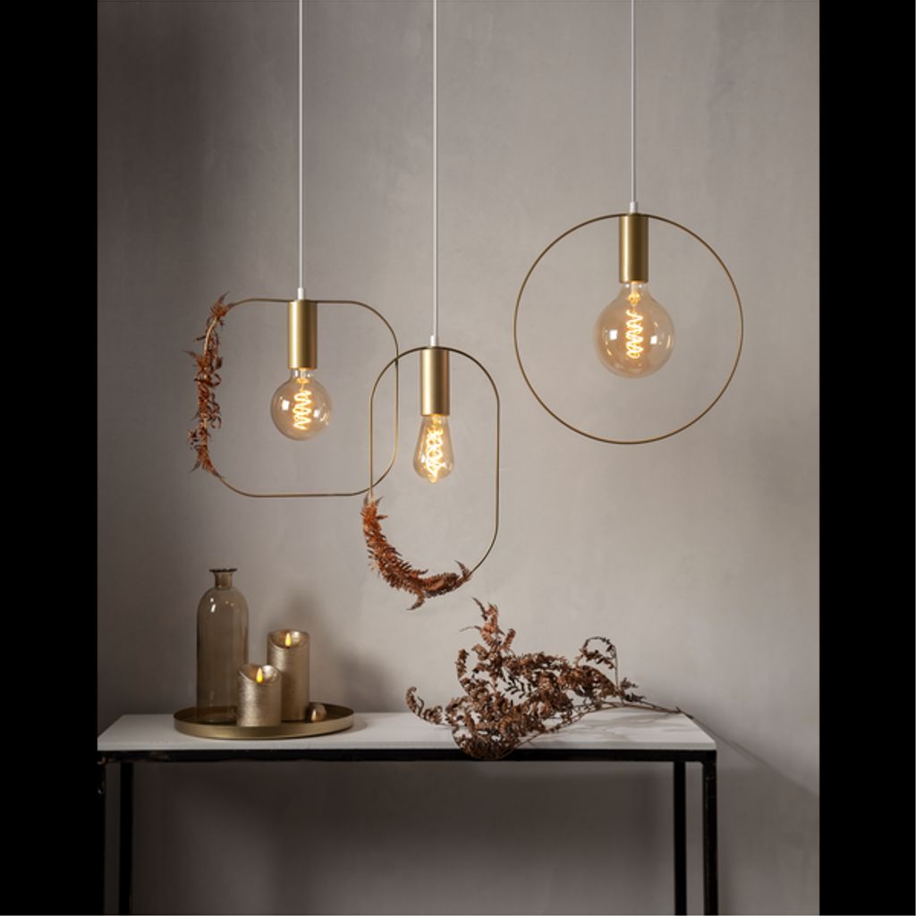 LED-lampa E27 ST64 Decoled Spiral Amber