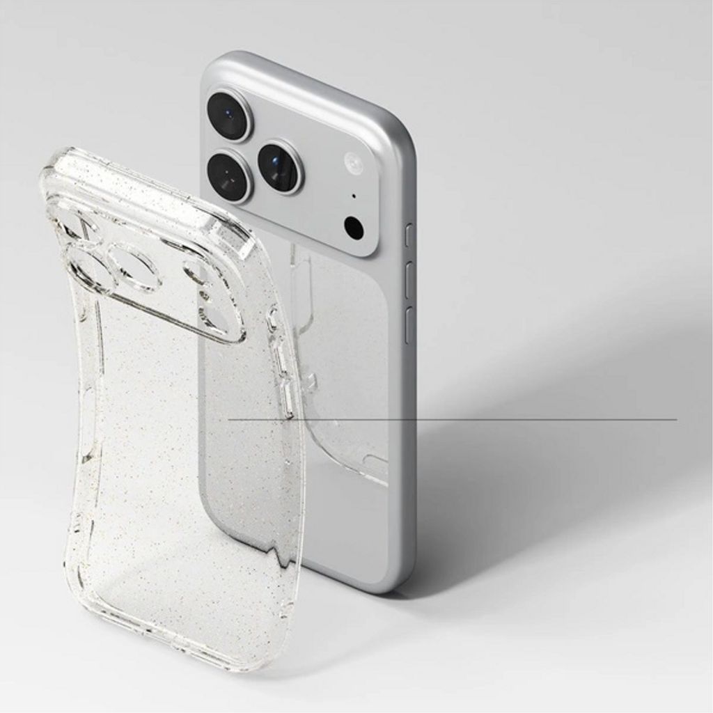 Ringke Air Skal till iPhone 17 Pro Max - Transparent Glitter