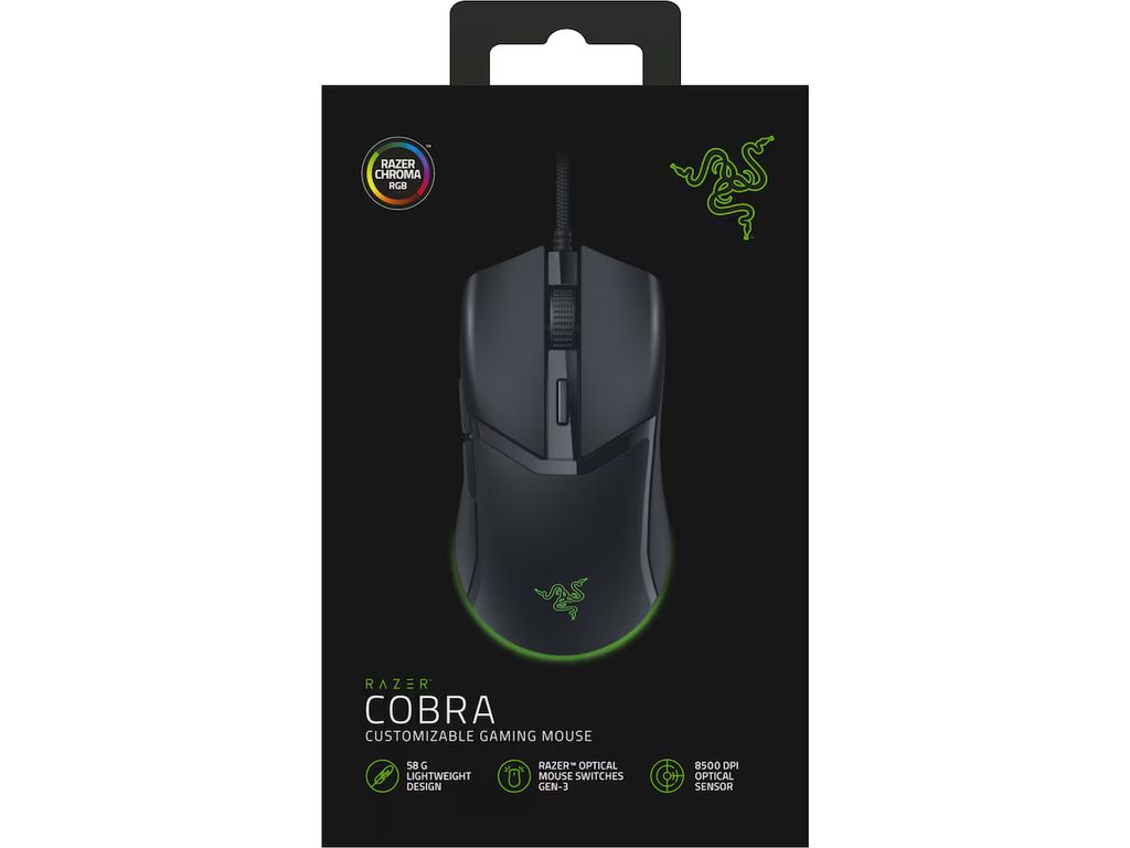 Razer Cobra Kablet Gaming Mus - Sort