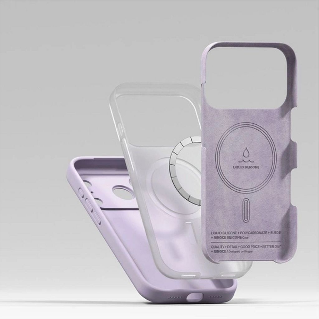 Ringke Silicone Magnetic MagSafe Deksel till iPhone 17 Pro Max - Lilla