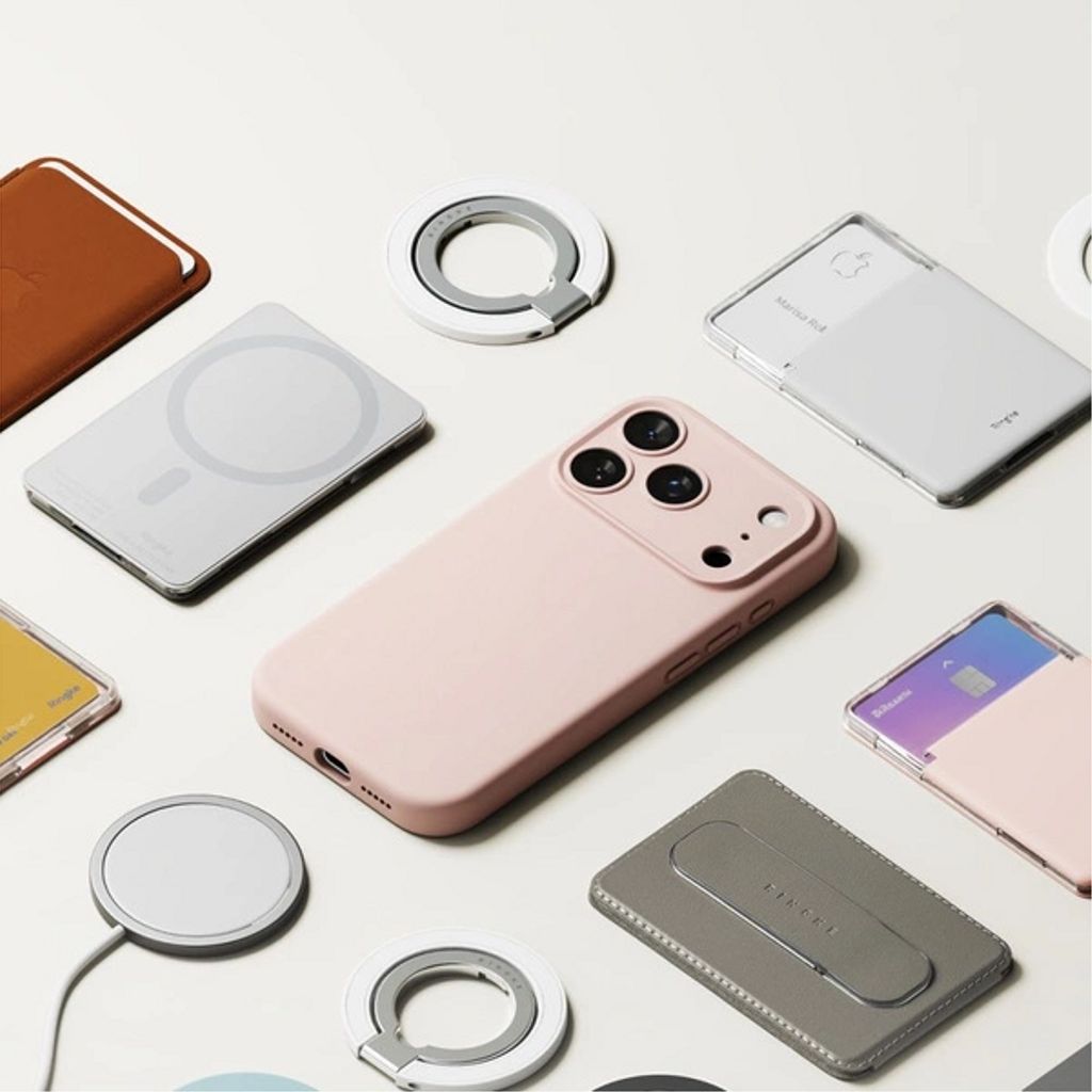 Ringke Silicone Magnetic MagSafe Deksel till iPhone 17 Pro Max - Rosa