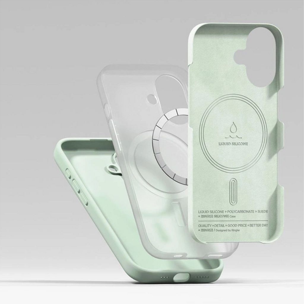 Ringke Silicone Magnetic MagSafe Case for iPhone 17 Pro - Mint