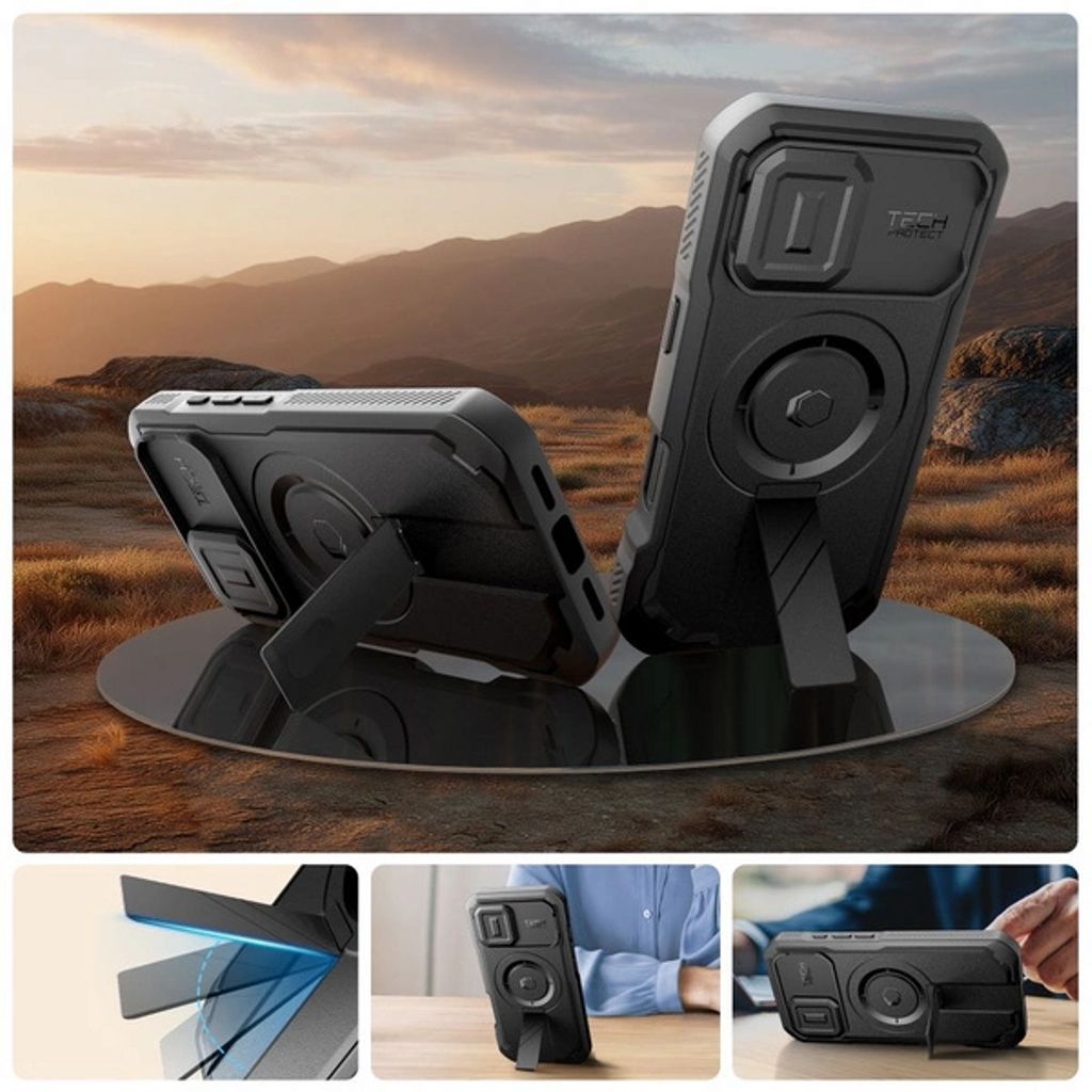 Tech-Protect Kevlar MagSafe Case for iPhone 17 - Black