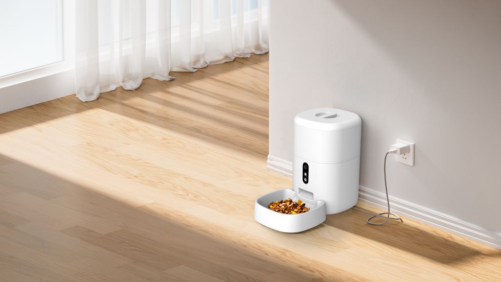 SiGN älykäs automaattinen ruokinta-automaatti koirille ja kissoille 4L – valkoinen