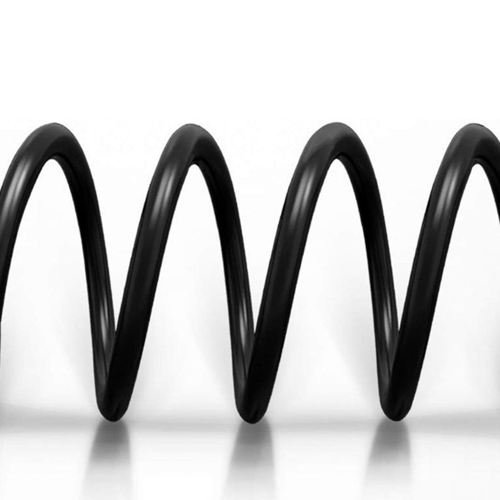 SiGN 15W spiralformet USB-A til USB-C hurtigopladerkabel til bil – sort