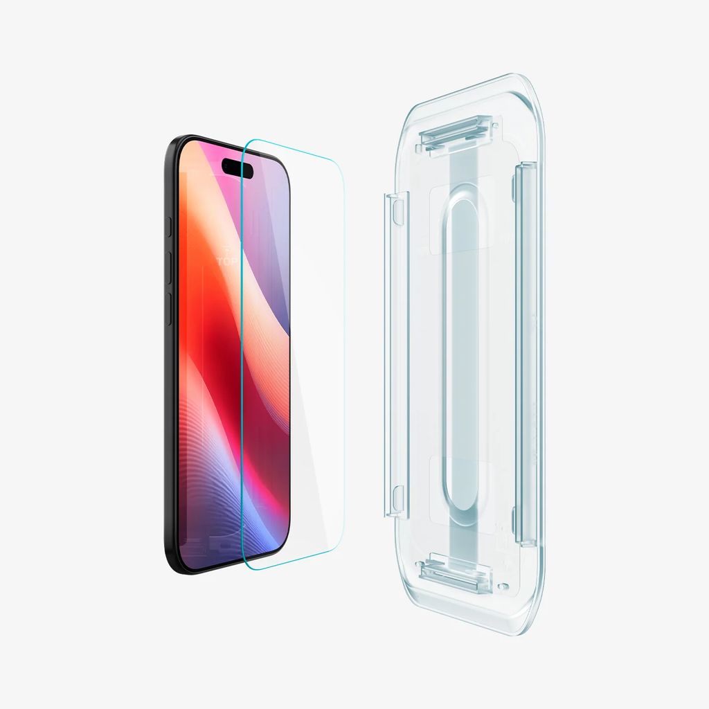 Spigen iPhone 17 Air Glas.tR EZ Fit Screen Protector, 2-pack - Transparent