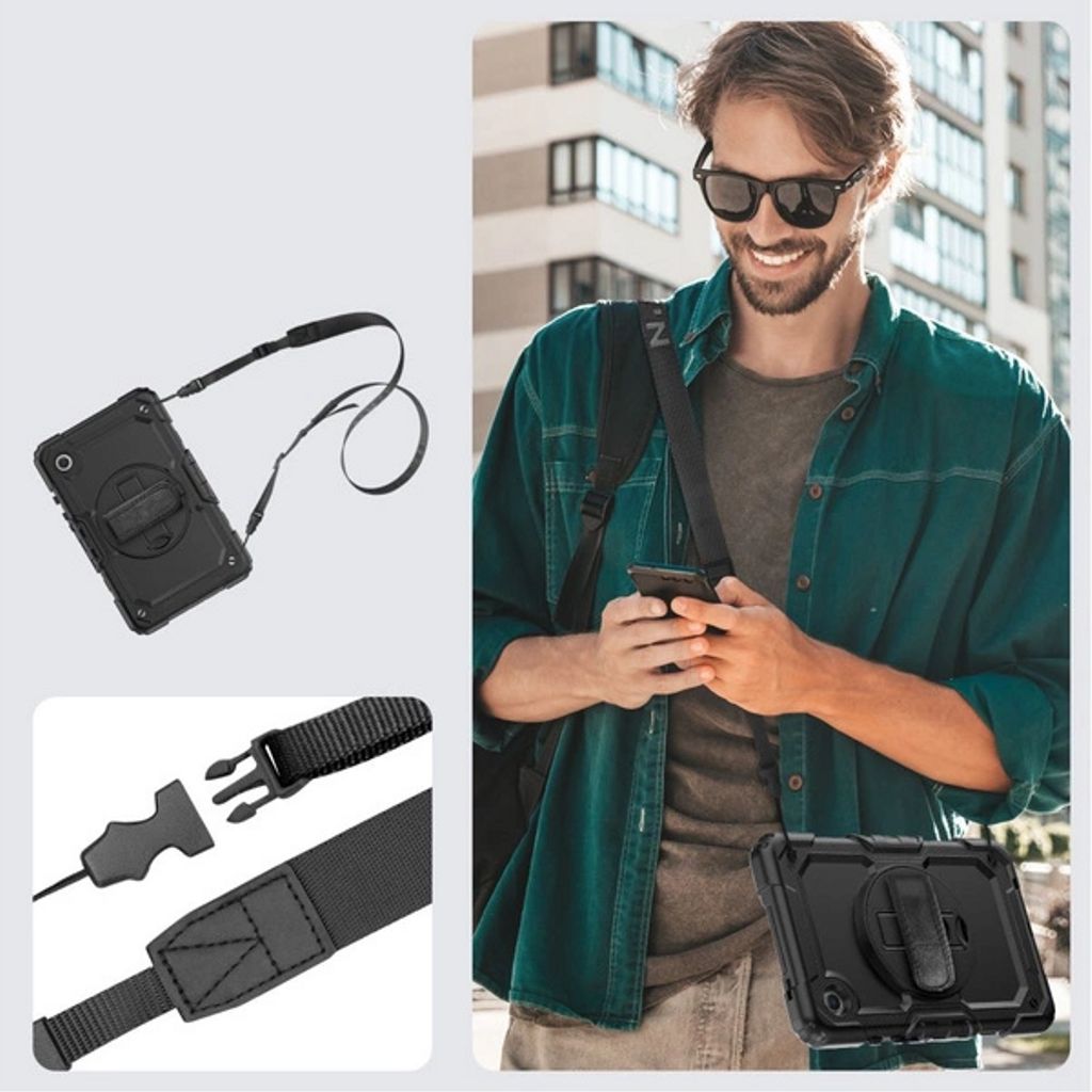 Tech-Protect Solid360 -kuori Samsung Galaxy Tab A9 Plus 11.0":lle - musta