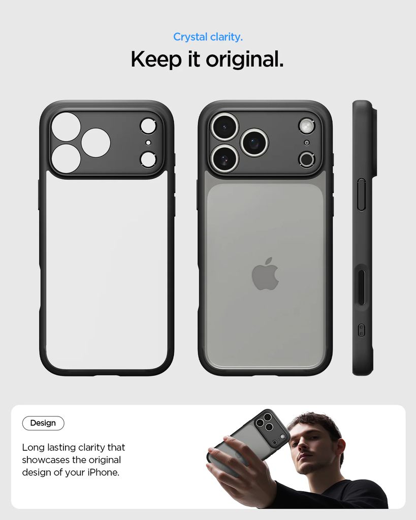 Spigen iPhone 17 Pro Max Ultra Hybrid Case - Matte Black