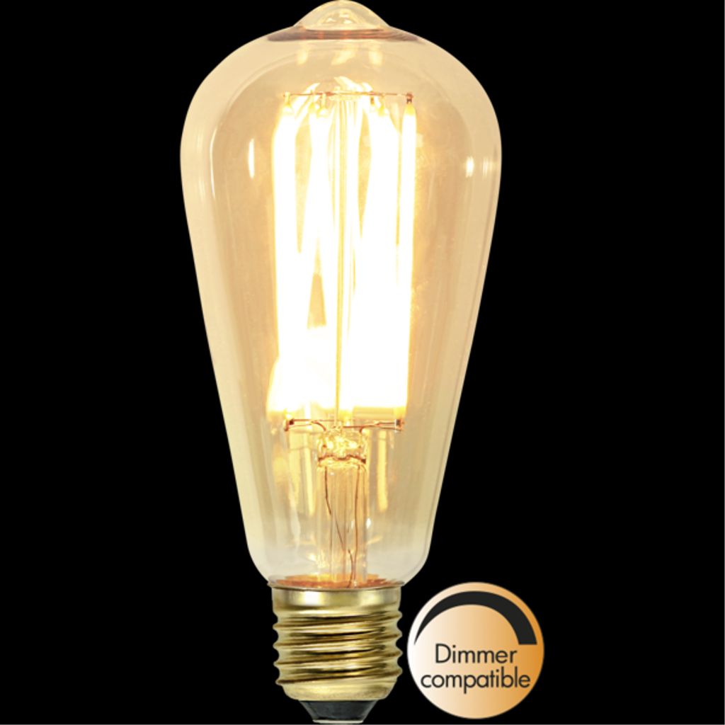 LED-lampa E27 ST64 Vintage Gold