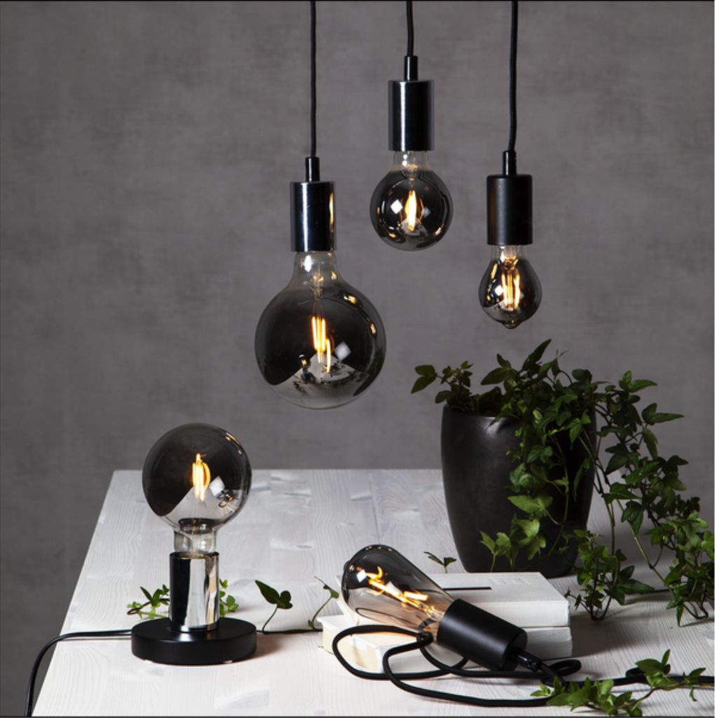 LED-lampa E27 ST64 Plain Smoke