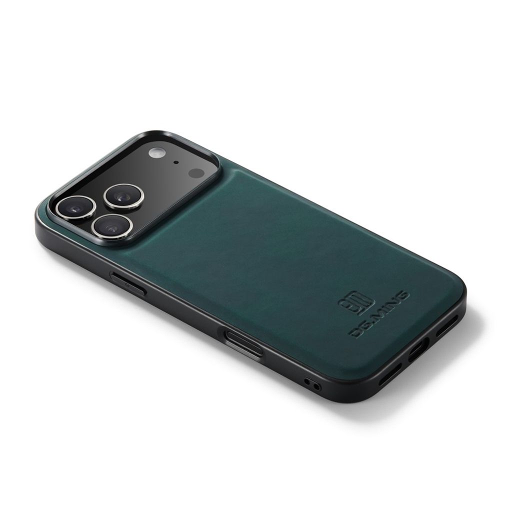 DG.MING iPhone 18 Pro Max/17 Pro Max Skal med PU-läder - Grön