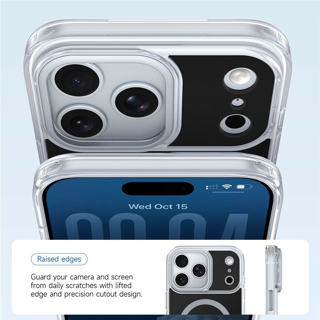 iPhone 18 Pro/17 Pro MagSafe Skal med akrylbaksida - Svart