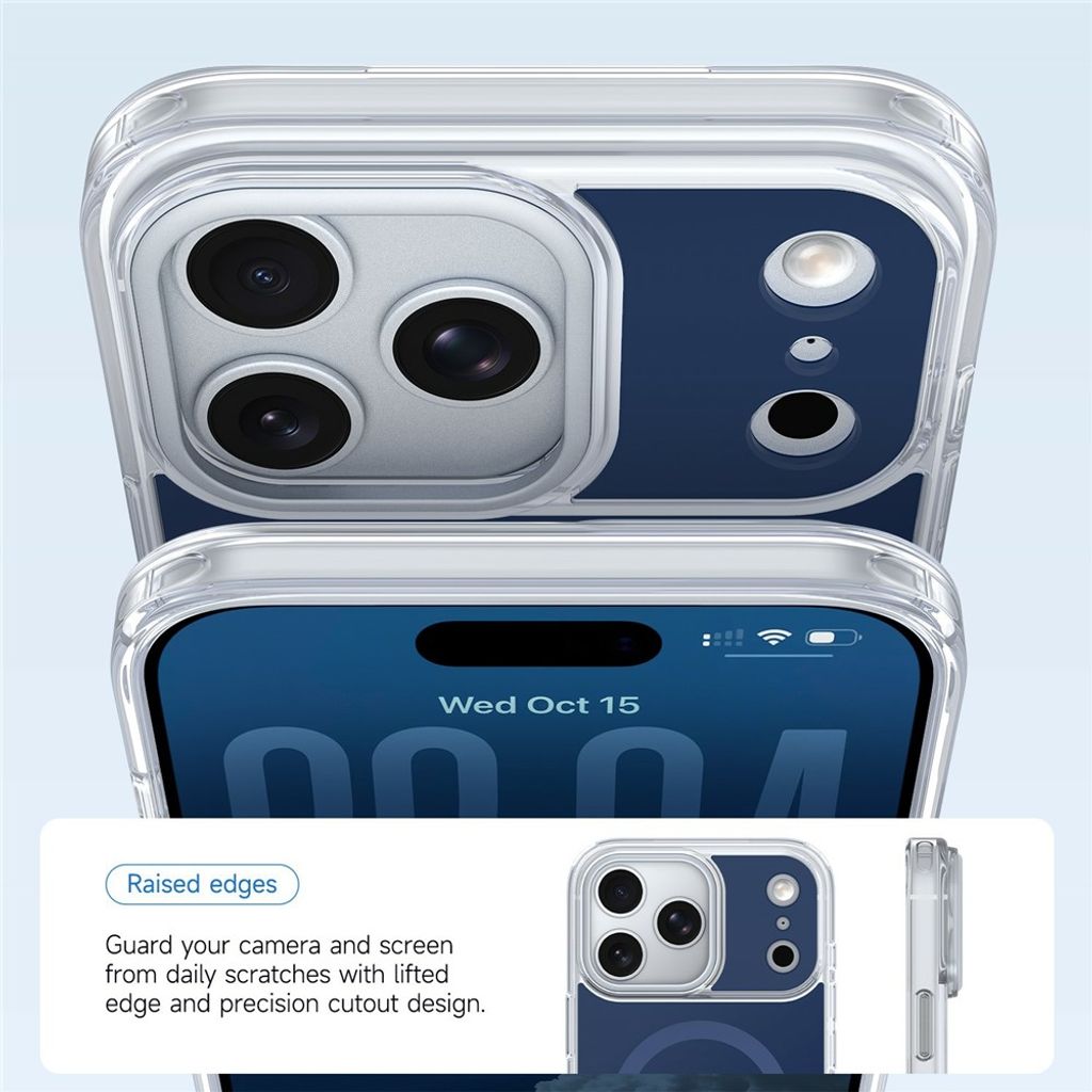 iPhone 18 Pro/17 Pro MagSafe Skal med akrylbaksida - Blå