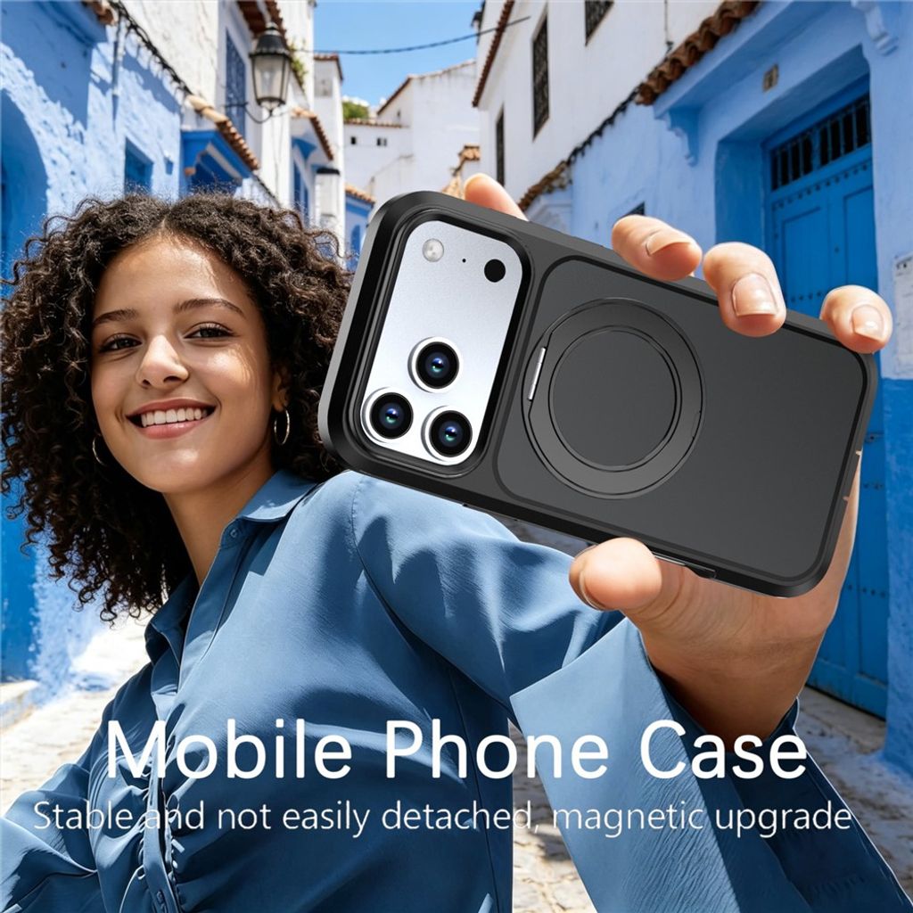 iPhone 18 Pro/17 Pro MagSafe Cover med ringstøtte - Blå