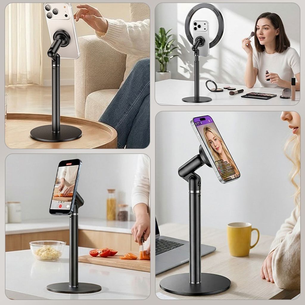 Yesido C303 Magnetisk Smarttelefonholder for Skrivebord - Svart