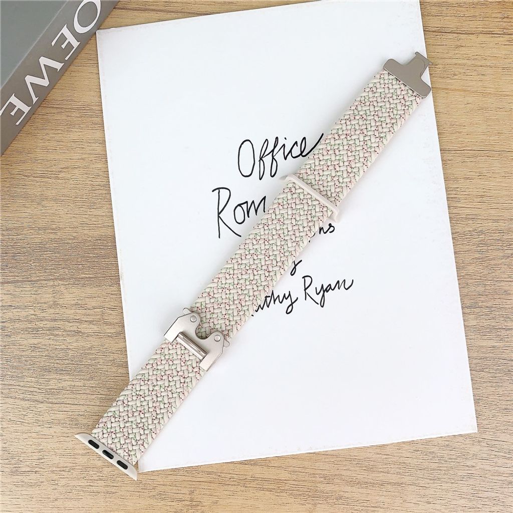 Apple Watch 49/46/45/44/42mm Urrem Flettet Nylon – Sort