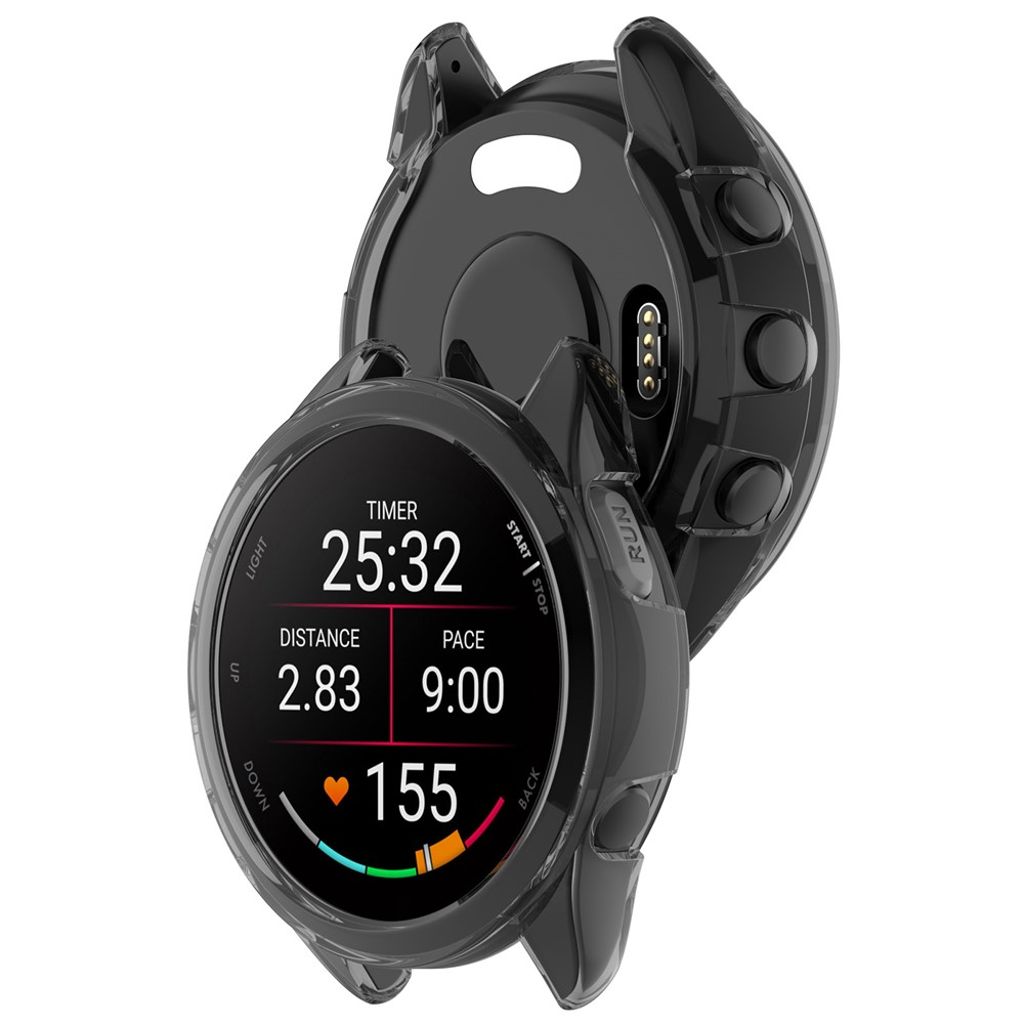 Garmin Forerunner 165/165 Music TPU-cover - Gennemsigtig sort