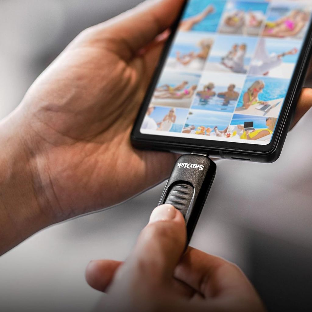 SanDisk Ultra Slider USB-C 3.2 USB-muistitikku 256 Gt - Musta