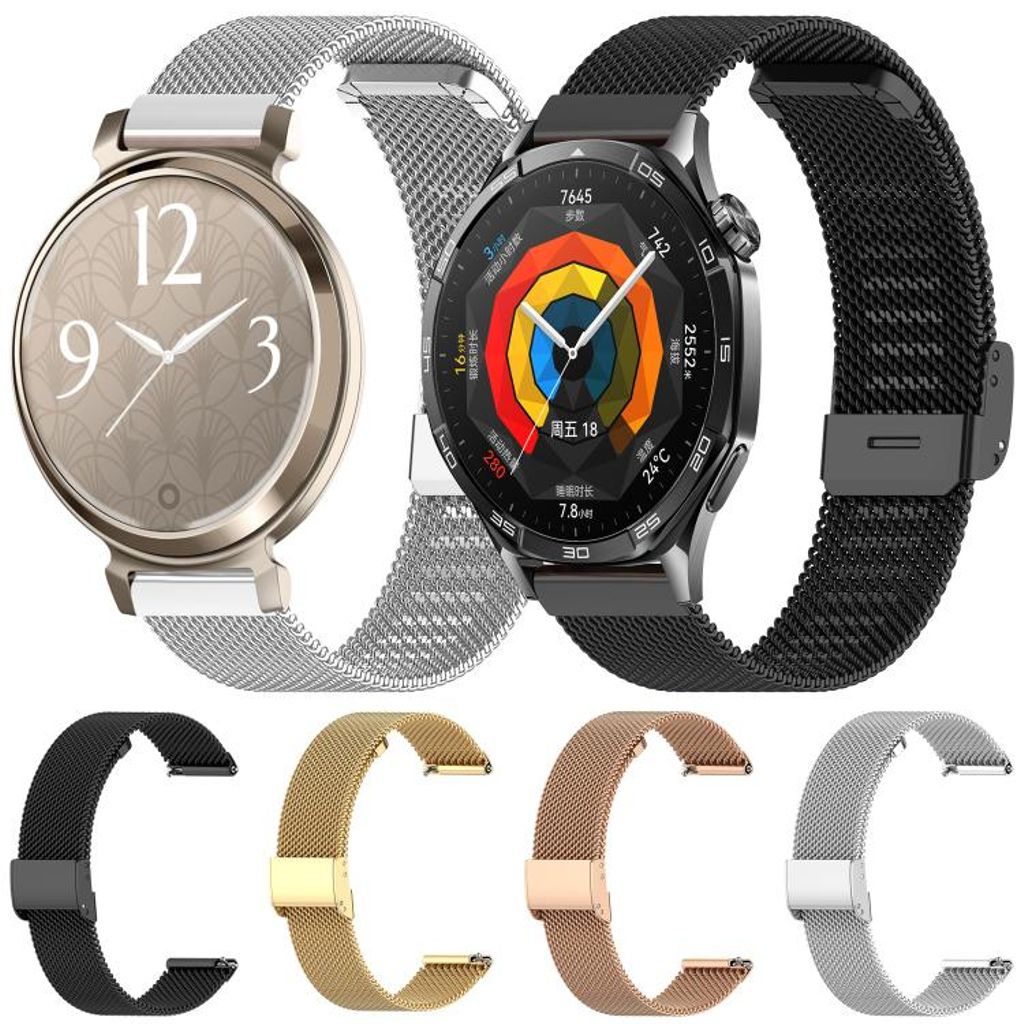 Garmin Lily 2 Kockarmband milanese i rostfritt stål - Silver