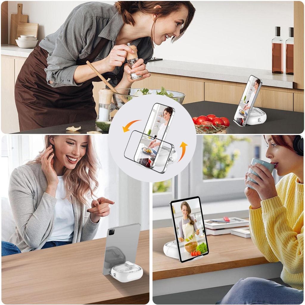 Deksel med stativ til Samsung Galaxy Buds 3 / 3 Pro - Svart