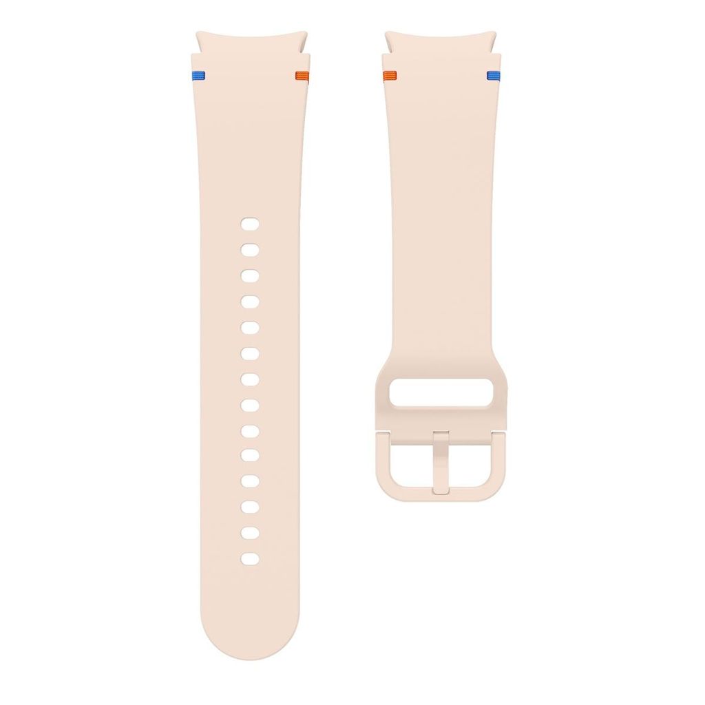 Samsung Galaxy Watch7 44mm Silikoniranneke Kellolle + Näytönsuoja - Vaaleanpunainen