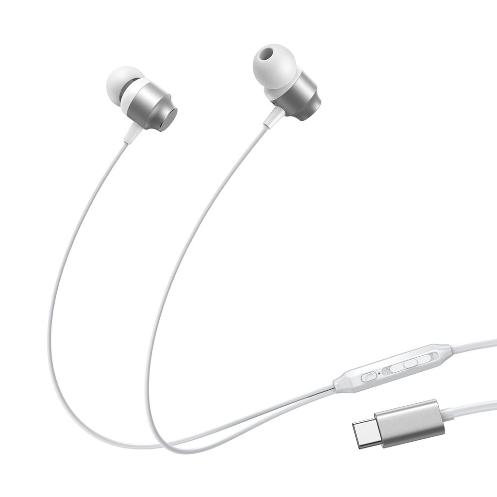 Joyroom JR-EC06 USB-C in-ear hörlurar – vit - Teknikdelar.se