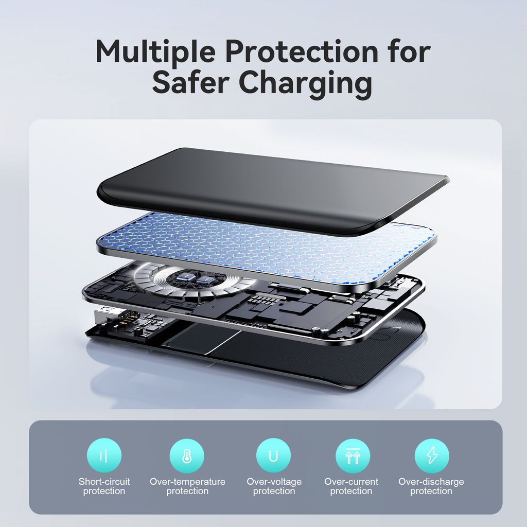 JOYROOM JR-QP192 Mini-Powerbank 20.000 mAh mit 22,5 W Schnellladefunktion – Schwarz