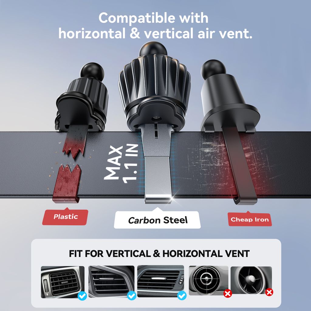 Joyroom JR-ZS506 magnetisk trådlös billaddare / telefonhållare – svart