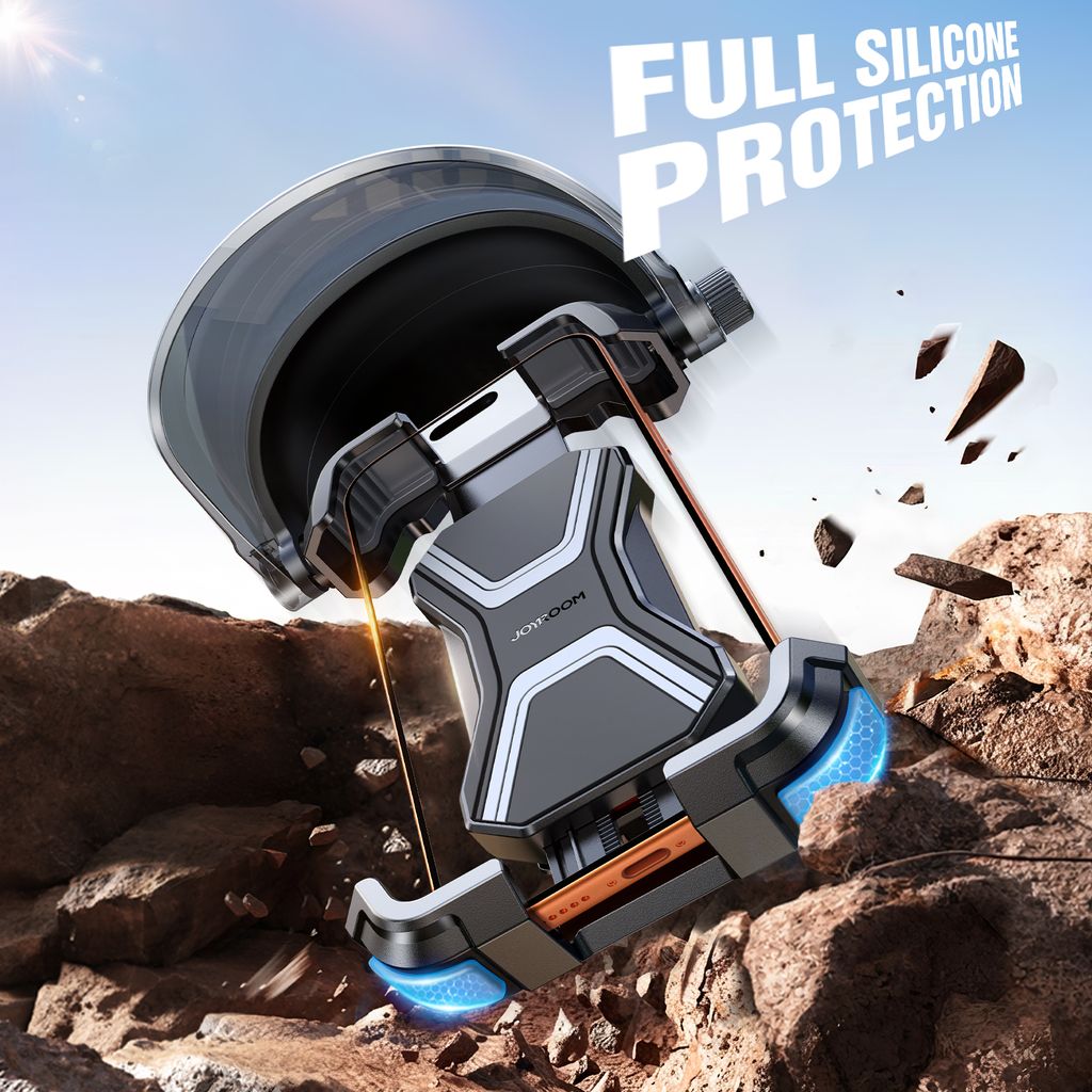 Joyroom JR-ZS528 telefonholder på styret med solskærm - sort