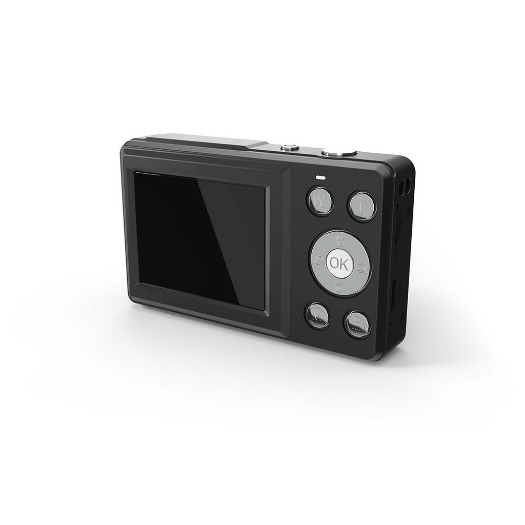 Nedis digitalt fotokamera med dobbelt skærm 48 MPixel/4K@30fps/5 MPixel CMOS - sort