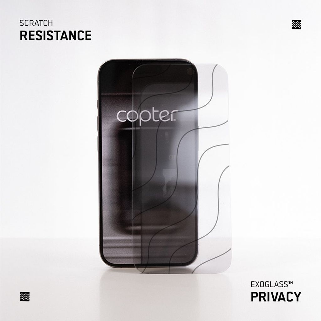 Copter Exoglass Flat Privacy -näytönsuoja iPhone 18 Pro Max:lle