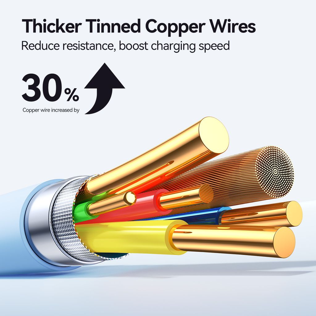 Joyroom S-A59 hurtigladekabel USB-A til USB-C 1,2m – Blå