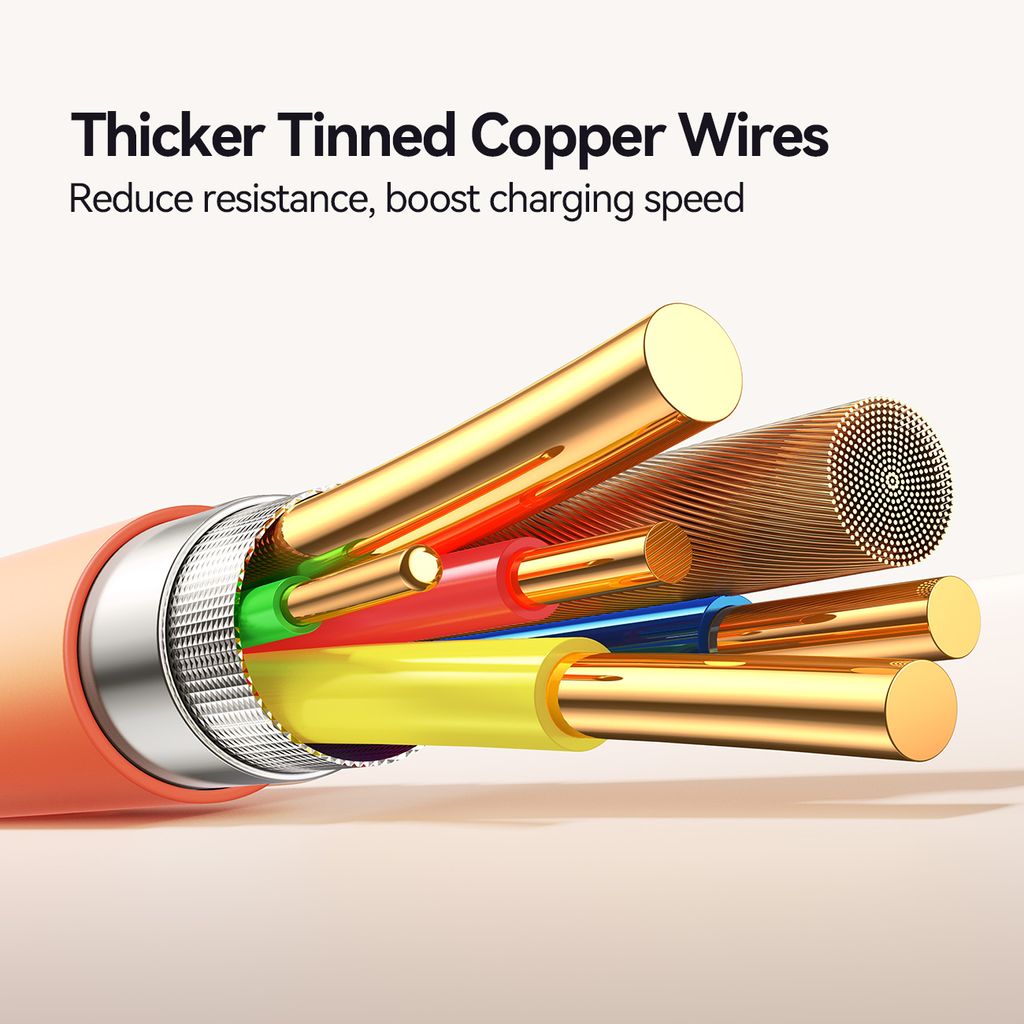 Joyroom S-A59 hurtigladekabel USB-C til USB-C 1,2 m – Oransje