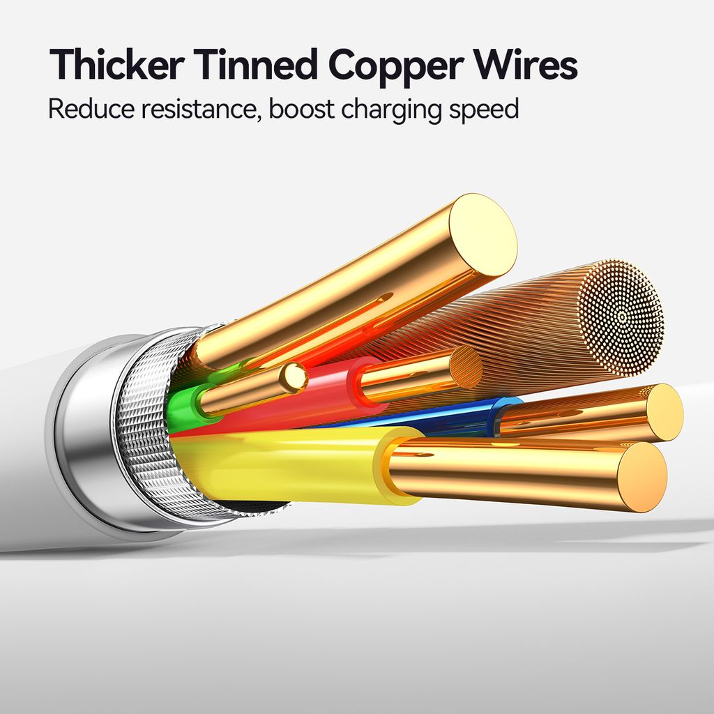 Joyroom S-A59 hurtigladekabel USB-C til USB-C 60W 1,2 m – hvit