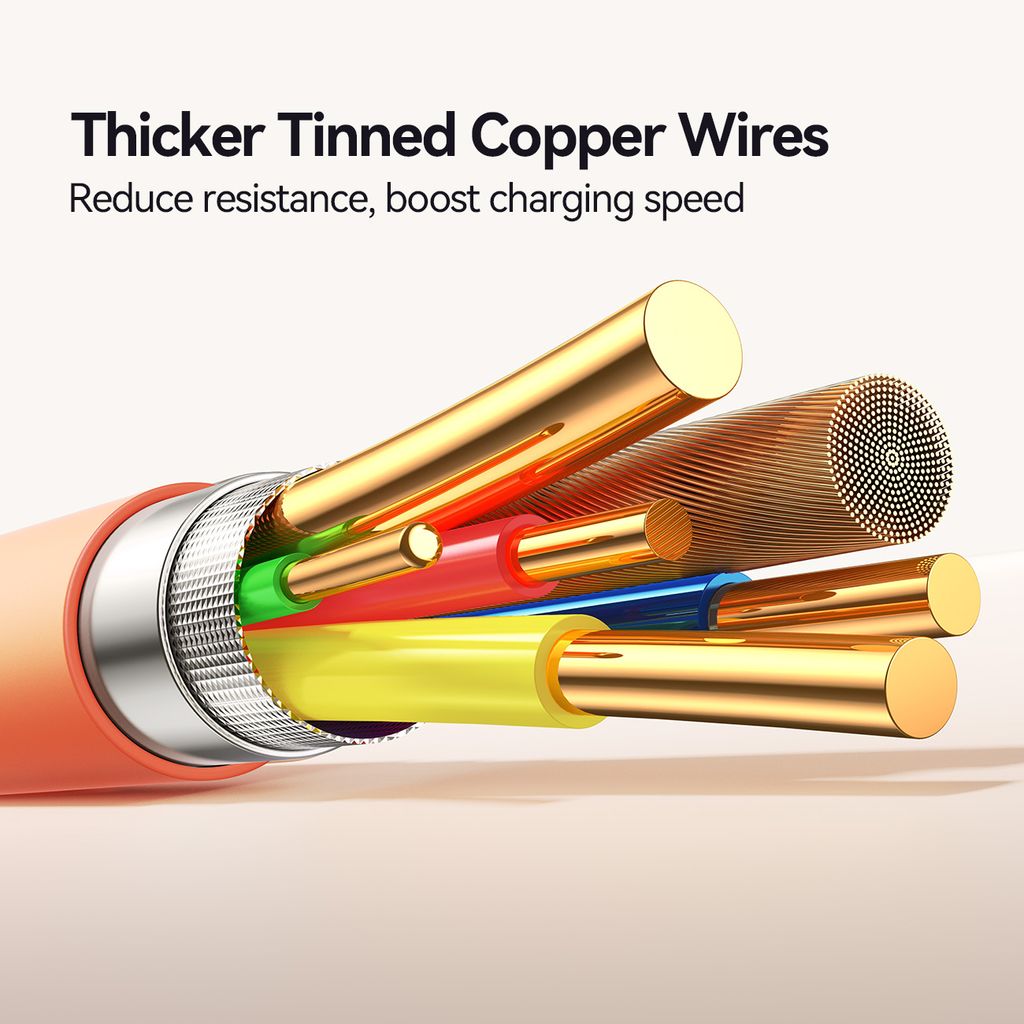 Joyroom S-A59 fastladekabel USB-C til Lightning 30W 1.2m – Oransje