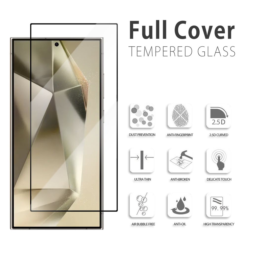 SiGN Näytönsuoja Samsung Galaxy S24 Ultra – EZ Apply pölyttömän sovittimen kanssa